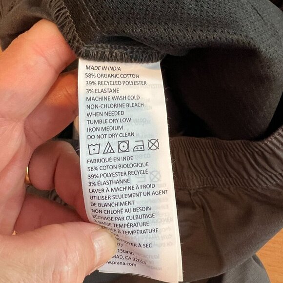 prAna Men's Double Peak E-Waist Everyday Hiking Short Sz XXL / 8"L in Charcoal - Picture 7 of 8